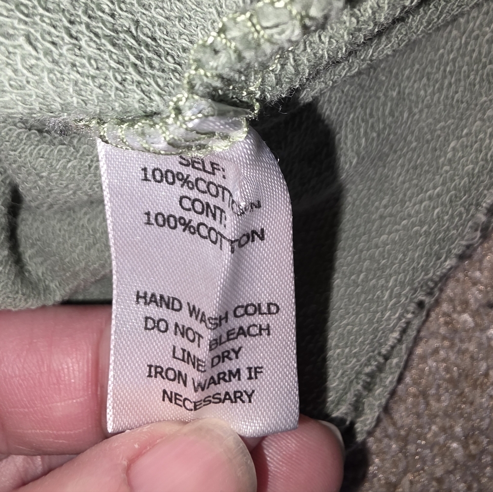 French Terry Patch-Work Sweatshirt Size Small - image 5